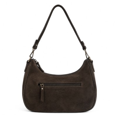 Suede bag with double handles 32x20x9,5 cm DEKER