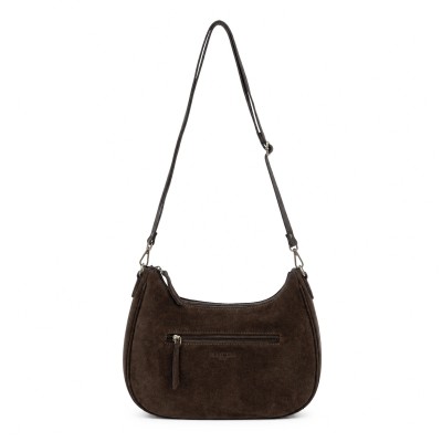 Suede bag with double handles 32x20x9,5 cm DEKER