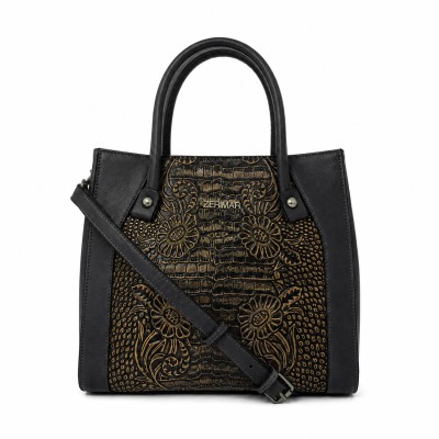 Double-handle leather bag 27x25x10 cm MEDINA