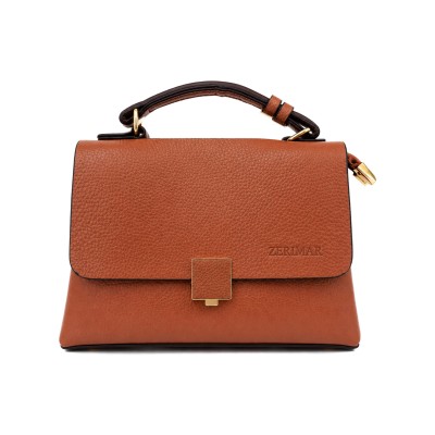 Double-handle leather bag 19x14x8 cm LIVIA