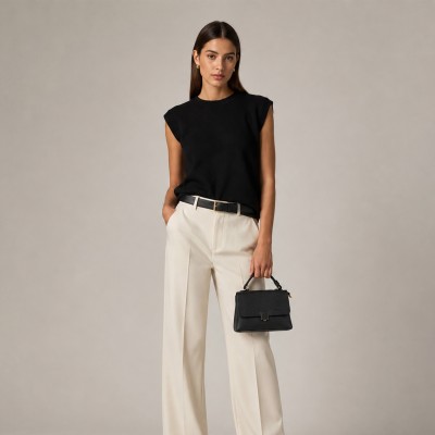 Double-handle leather bag 19x14x8 cm LIVIA