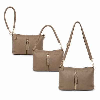 Multiway leather bag 25x19x9 cm LOOP