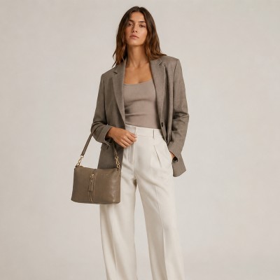 Multiway leather bag 25x19x9 cm LOOP