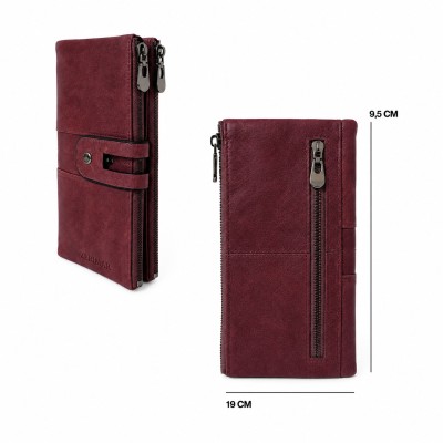 Multi-purpose leather wallet 19x9,5 cm