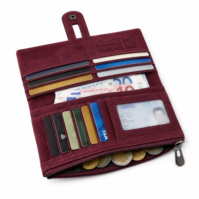 Multi-purpose leather wallet 19x9,5 cm