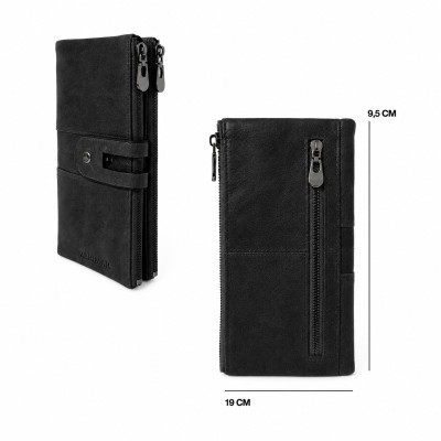 Multi-purpose leather wallet 19x9,5 cm