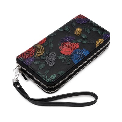 Multi-purpose leather wallet 19x10 cm