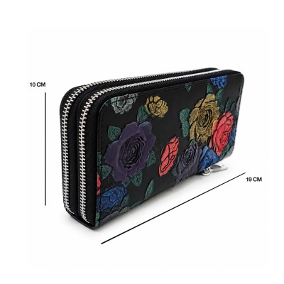 Multi-purpose leather wallet 19x10 cm