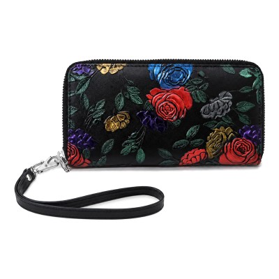 Multi-purpose leather wallet 19x10 cm