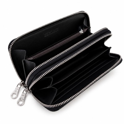 Multi-purpose leather wallet 19x10 cm