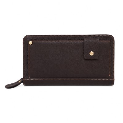 Multi-space leather wallet 21,5x11,5 cm