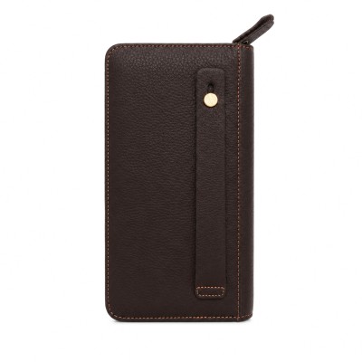 Multi-space leather wallet 21,5x11,5 cm