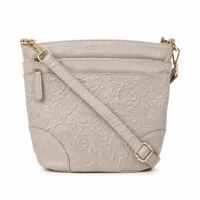 Leather crossbody bag 26x20x10 cm ZAHRA