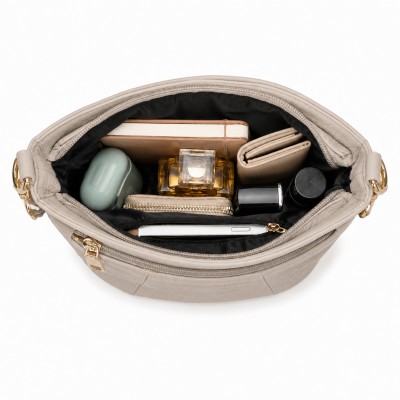Leather crossbody bag 26x20x10 cm ZAHRA
