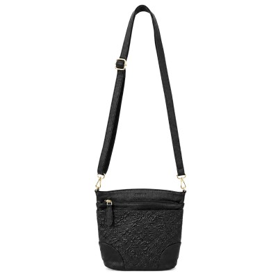 Leather crossbody bag 26x20x10 cm ZAHRA