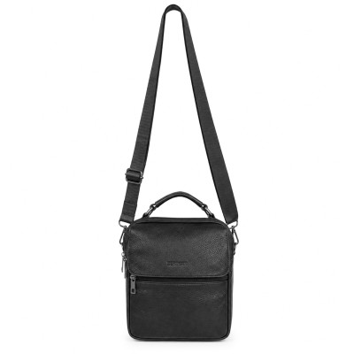 Leather shoulder bag OMEGA 20x26x6 cm