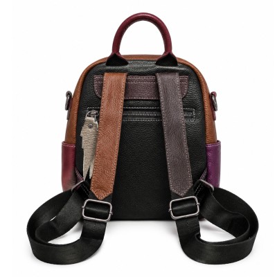 Natural leather backpack 23x24x9 cm YVON