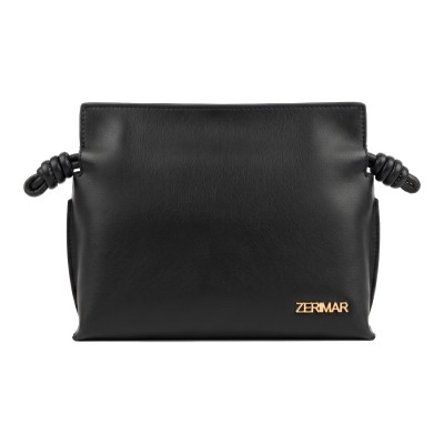 Small leather crossbody clutch bag 24x18x9.5 cm