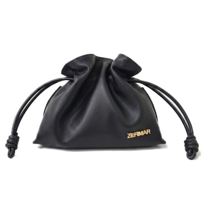 Small leather crossbody clutch bag 24x18x9.5 cm