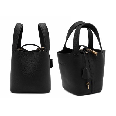 Handheld basket bag with padlock and key 22x19x13 cm