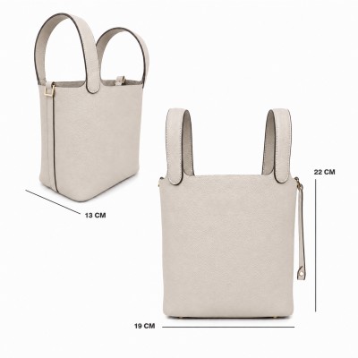 Handheld basket bag with padlock and key 22x19x13 cm