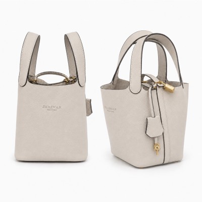 Handheld basket bag with padlock and key 22x19x13 cm