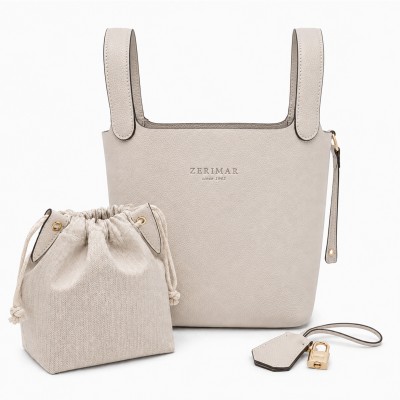 Handheld basket bag with padlock and key 22x19x13 cm