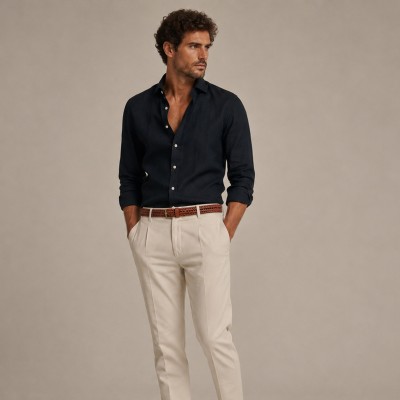 Braided leather belt DADE