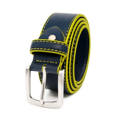 Leather belt 38 mm model DUO