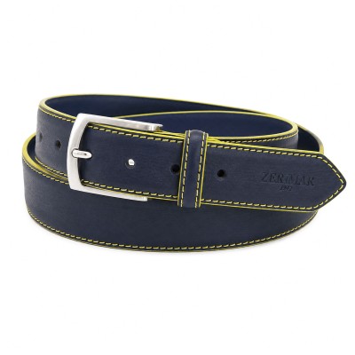 Leather belt 38 mm model DUO