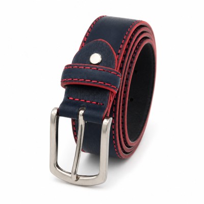 Leather belt 38 mm model DUO