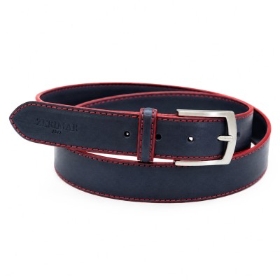 Leather belt 38 mm model DUO
