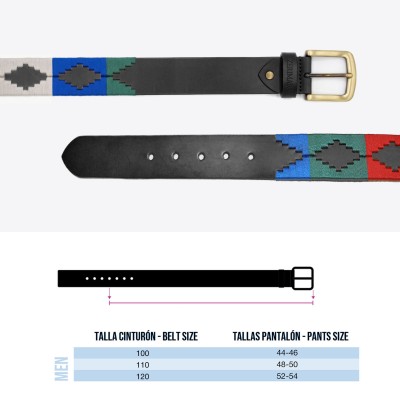 38 mm leather belt PAMPA model