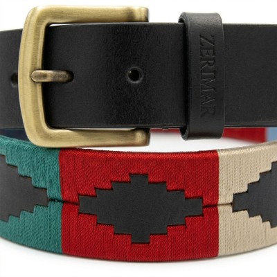 38 mm leather belt PAMPA model