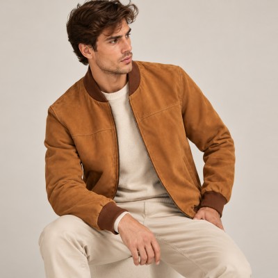 Men's suede bomber jacket JEREZ