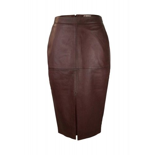 Midi leather piped skirt Zerimar - 4