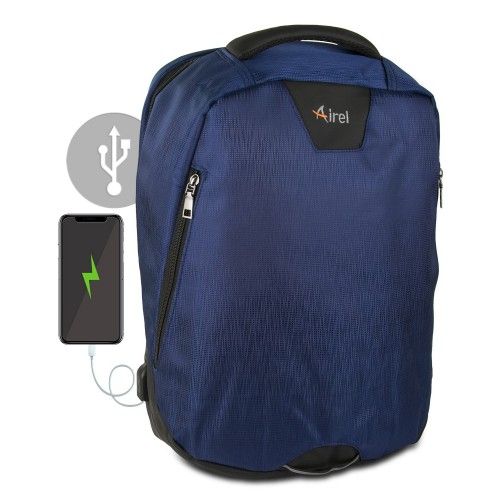 Backpack with portable charger for mobile phone 41x35x15 cm Airel - 2