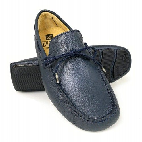 Leather Boat Shoes for Men, Leather Nautical Shoes Men, Loafers Men 7 Zerimar - 1