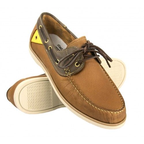 Leather Boat Shoes for Men, Leather Nautical Shoes Men, Loafers Men 8 Zerimar - 1