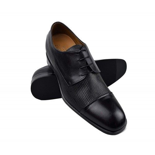 Men Leather Shoes, Elevator Shoes 2,7 in, Elegant Shoes for Men 15 Zerimar - 5