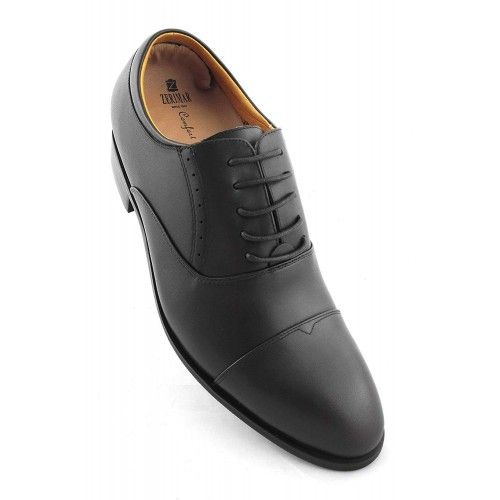 Men Leather Shoes, Elevator Shoes 2,7 in, Elegant Shoes for Men 8 Zerimar - 2