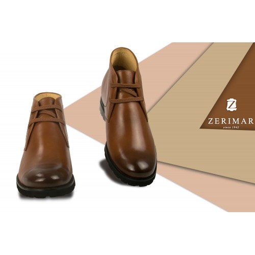 Gradient leather ankle boots with rises that increase 7 cm Zerimar - 1