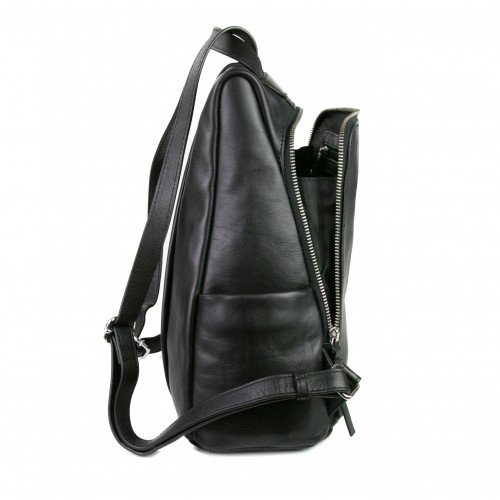 Natural leather backpack with anti-theft back closure Zerimar - 15
