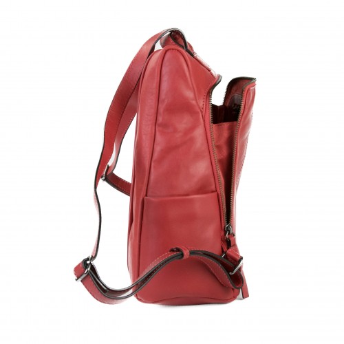 Natural leather backpack with anti-theft back closure Zerimar - 15