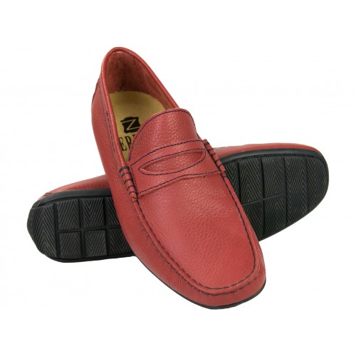 Leather Boat Shoes for Men, Big Sizes, Leather Loafers Men Zerimar - 11