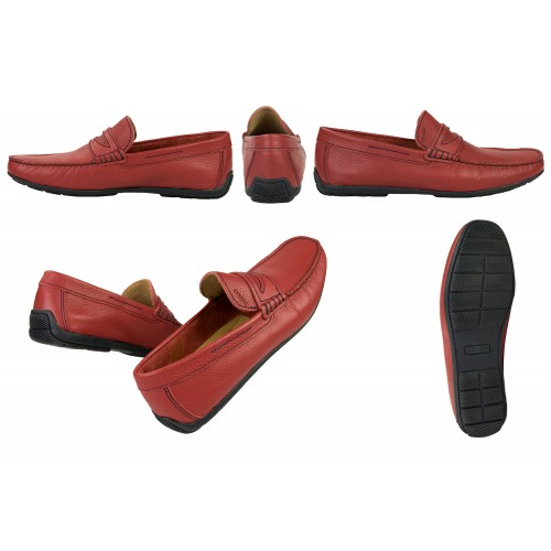 Leather Boat Shoes for Men, Big Sizes, Leather Loafers Men Zerimar - 11