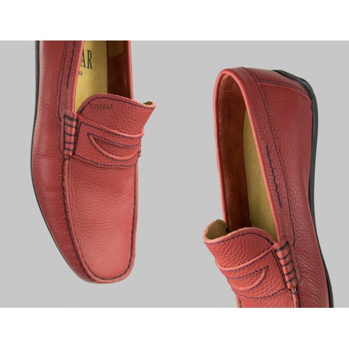 Leather Boat Shoes for Men, Big Sizes, Leather Loafers Men Zerimar - 11