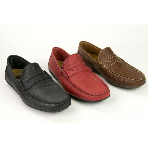 Leather Boat Shoes for Men, Big Sizes, Leather Loafers Men Zerimar - 11