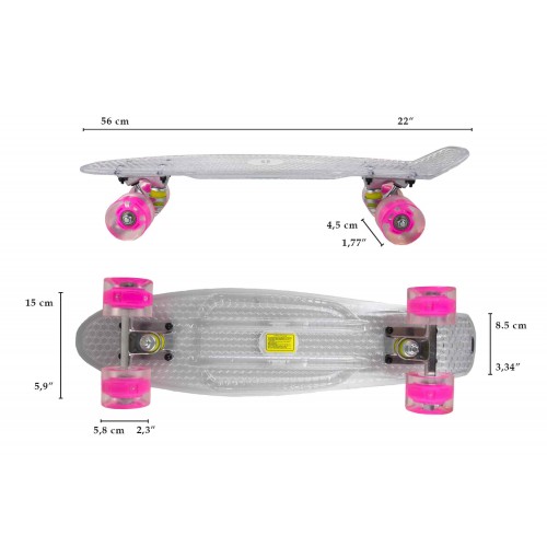 Skateboard with non-slip board and soft wheels Airel - 2