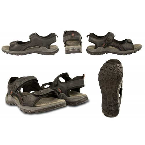 MOUNTAIN leather sandals with velcro closure Zerimar - 8